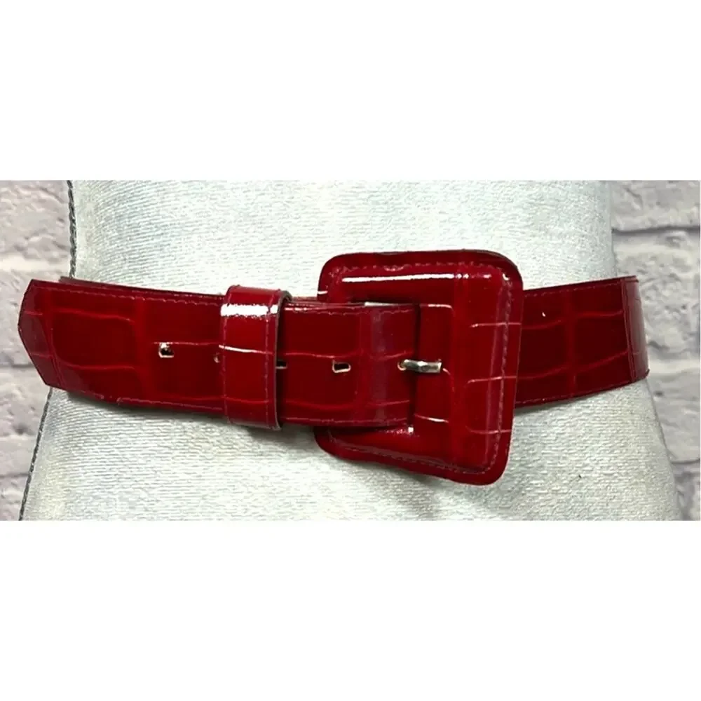 Axcess Vintage Avant Faux Croc Embossed Belt